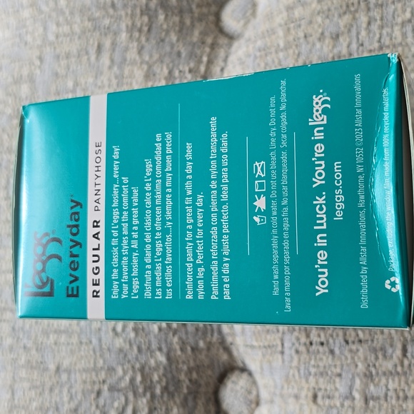 LEGGS BRAND WOMENS EVERYDAY REGULAR PANTYHOSE 5 PAIR NUDE SHEER TOE SIZE B - Picture 6 of 13